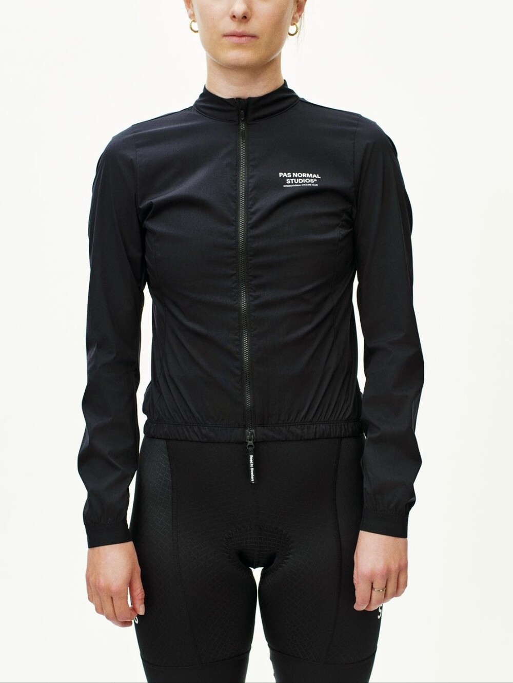 Pas Normal Studios Black Womens Mechanism Stow Away Cycling Jacket